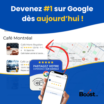 Plaque d'avis Google - AVISBOOST