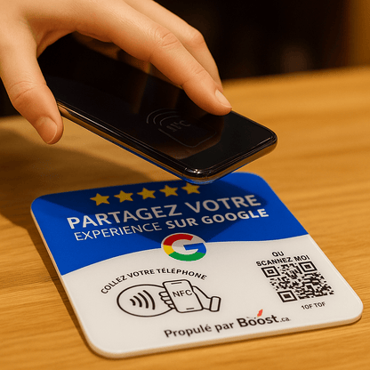 Plaque d'avis Google - AVISBOOST
