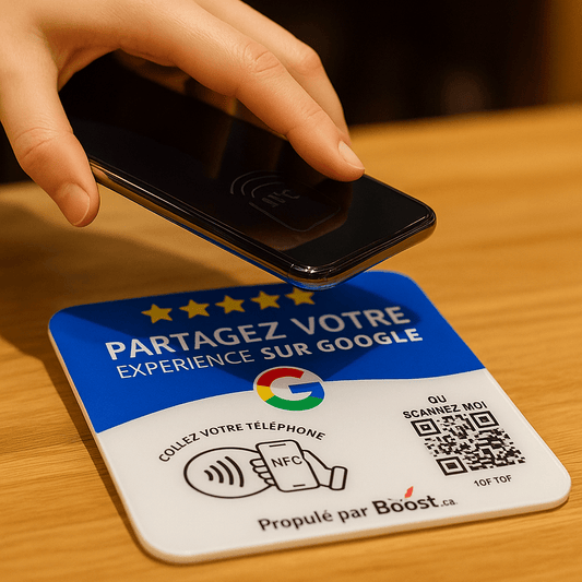 Plaque d'avis Google - AVISBOOST